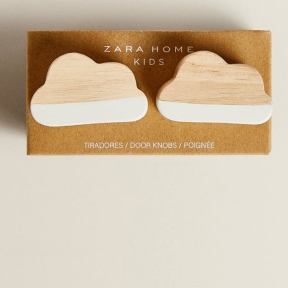 CLOUD WOODEN DOOR KNOB (PACK OF 2) - Picture 2 of 10